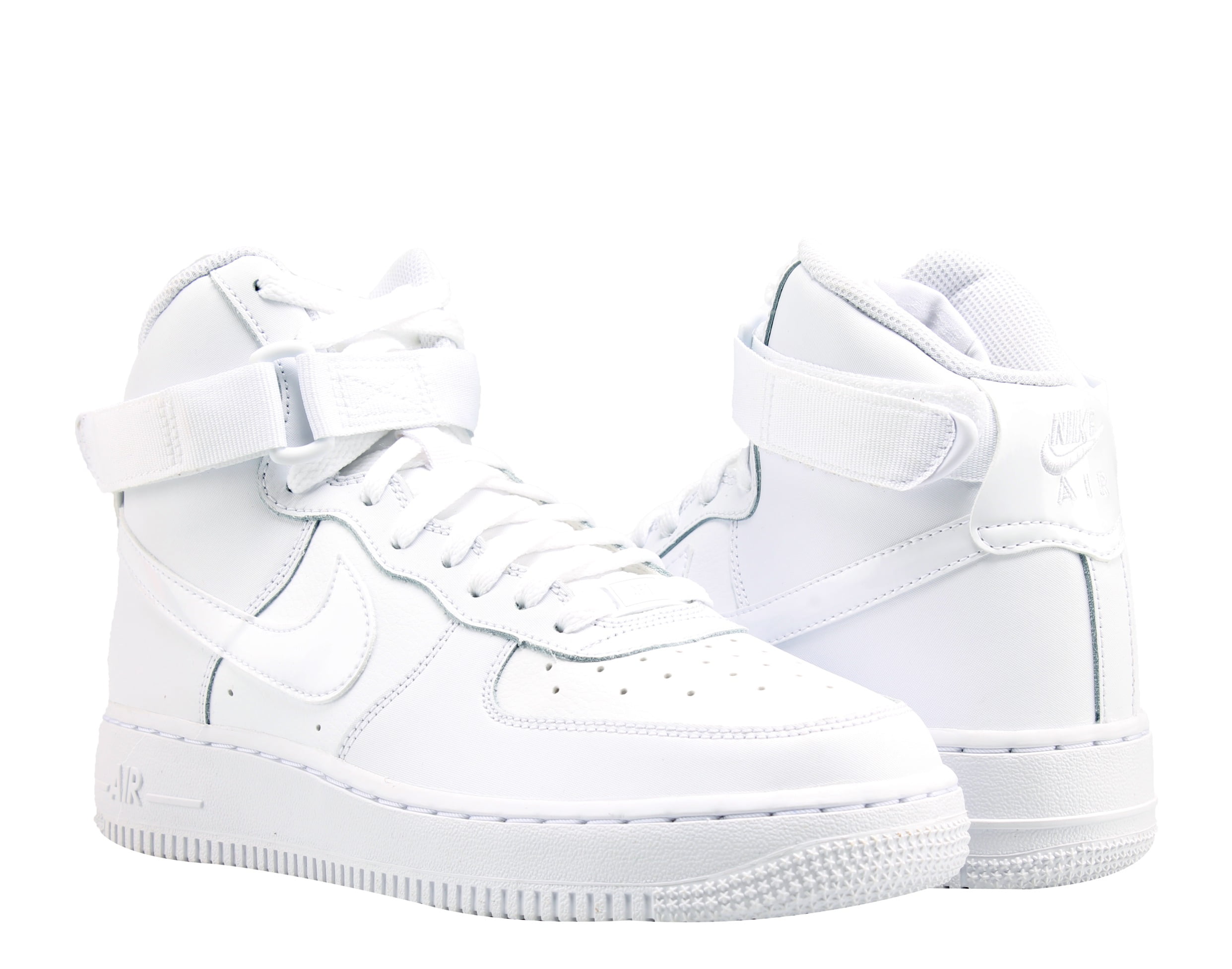 NIKE AIR FORCE 1 WHITE ALL WHITE SZ 4.5Y WOMENS WITH ORIGINAL RETAIL BOX  USED