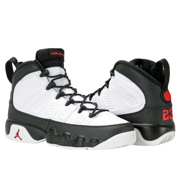 Nike Boys Air Jordan 9 Retro BG "Playoff" White/Red-Black 302359-112