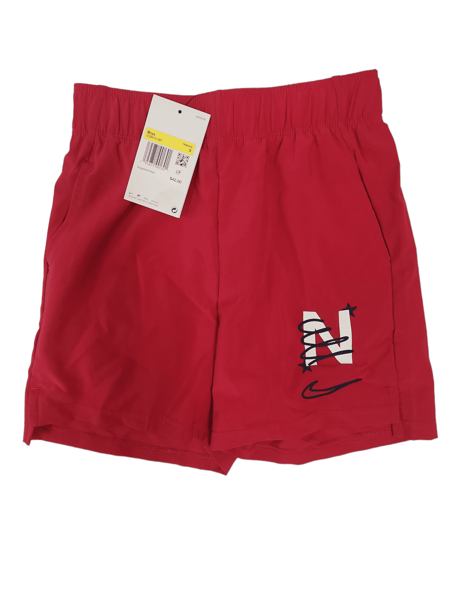 Nike Boys Dri-Fit Performance Select Acive Shorts DQ8815-687 Red
