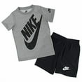 thumbnail image 1 of Nike Boys Dri Fit T Shirt & Shorts 2 Piece Set Black66F024-023/Grey, 3T, 1 of 1