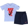 thumbnail image 1 of Nike Boys Dri-Fit T-Shirt & Shorts 2 Piece Set Midnight Navy86F026-U90/White, 4, 1 of 1
