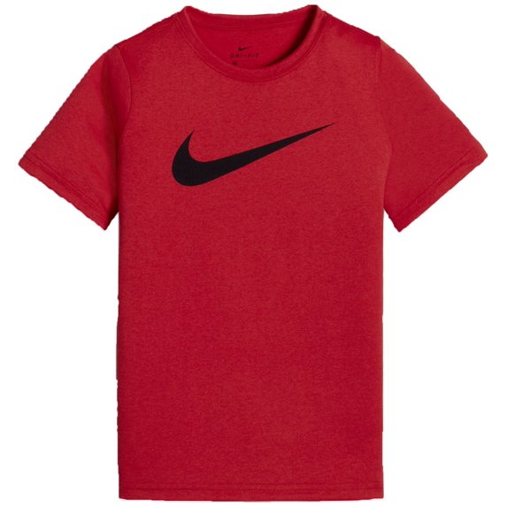 Nike Boys' Dry Legend Short Sleeve Shirt - Uni Red/Blk - Size M