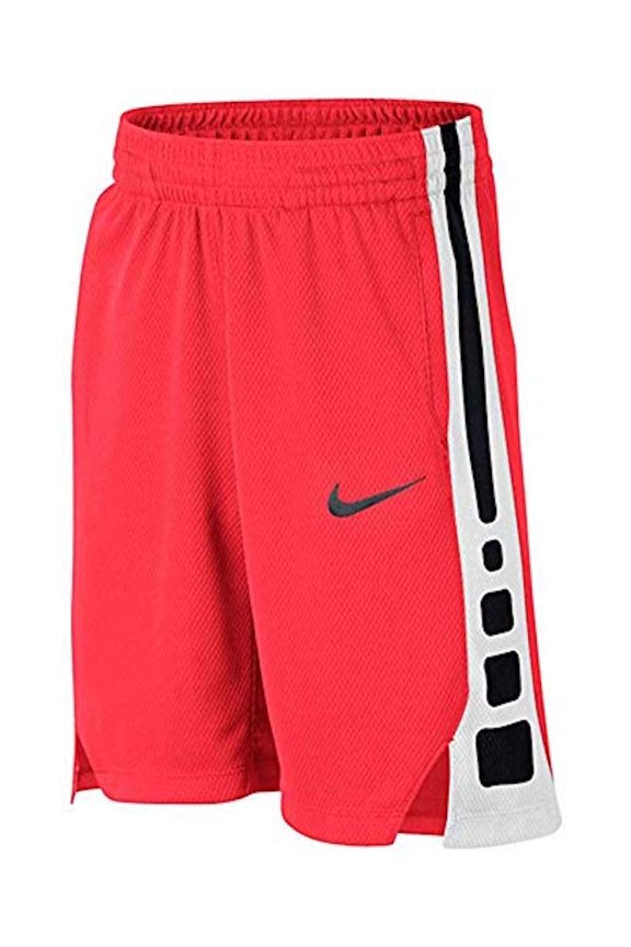 Boys Elite Basketball Shorts Bright Orange/Black Small