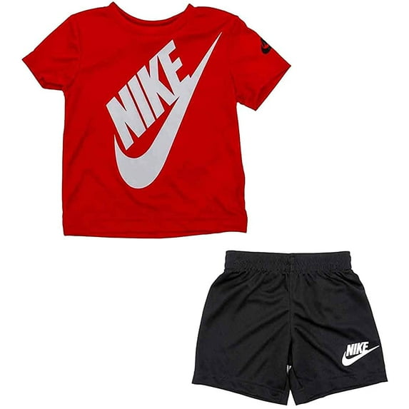 Nike Boys Futura T-Shirt/Shorts 2 Piece Set University Red/Black 86F024-R1N 5