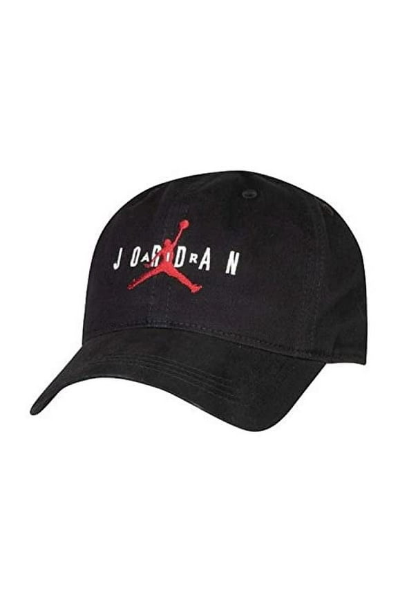 Boys Jordan Jumpman Adjustable Baseball Cap Black/Red/White 8-20 9A056-023