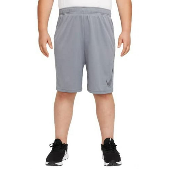 Nike Boys Plus Size Dri-Fit Training Shorts (Extended Size) M+ Gray DM9119-010