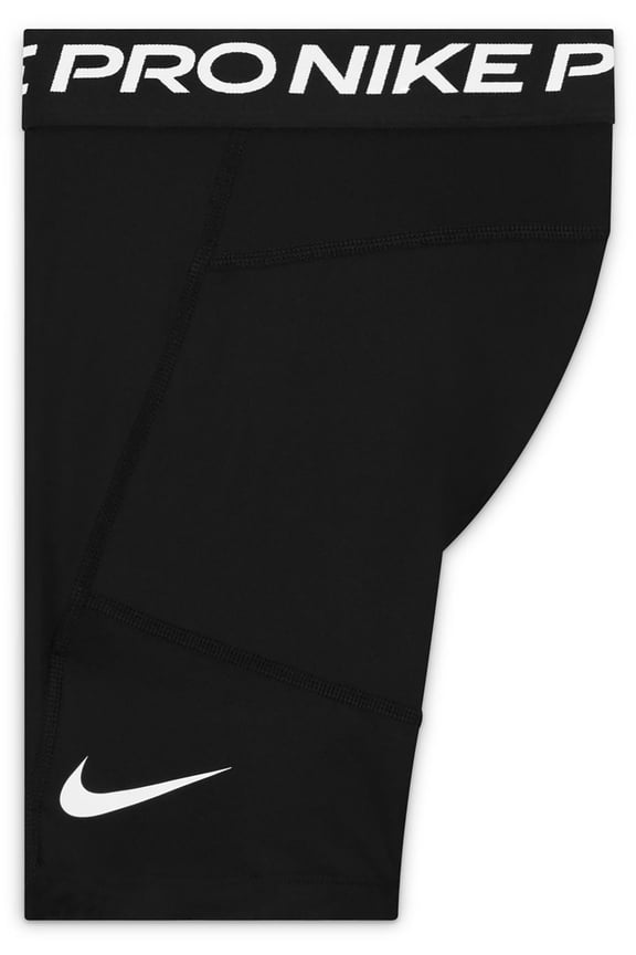 Boys' Pro Dri-FIT Shorts (Black/White, S)