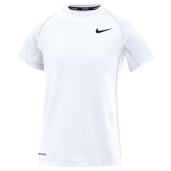 Nike Boys Pro Short Sleeve Tee White DH4835-100 Size L
