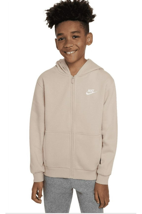 Boys' Sportswear Club Fleece Full-Zip Hoodie Sanddrift