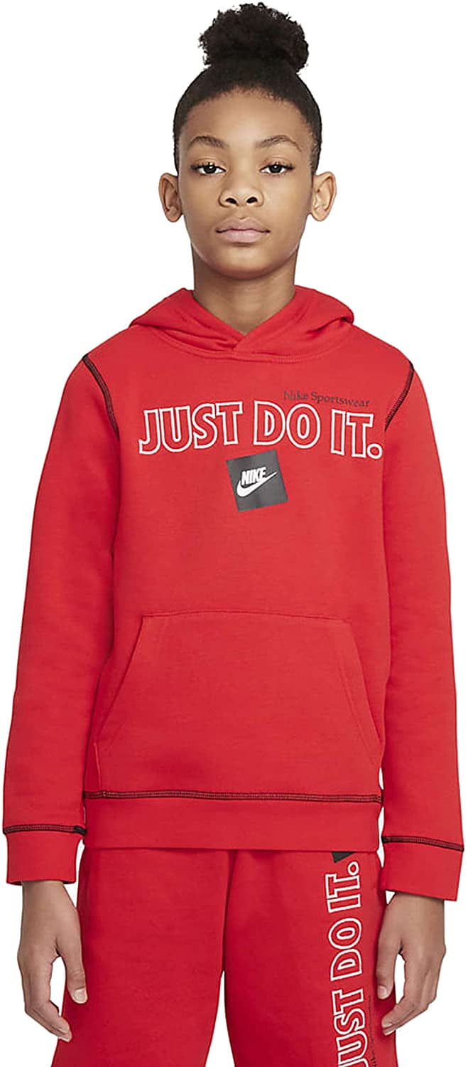 nike just do it red hoodie