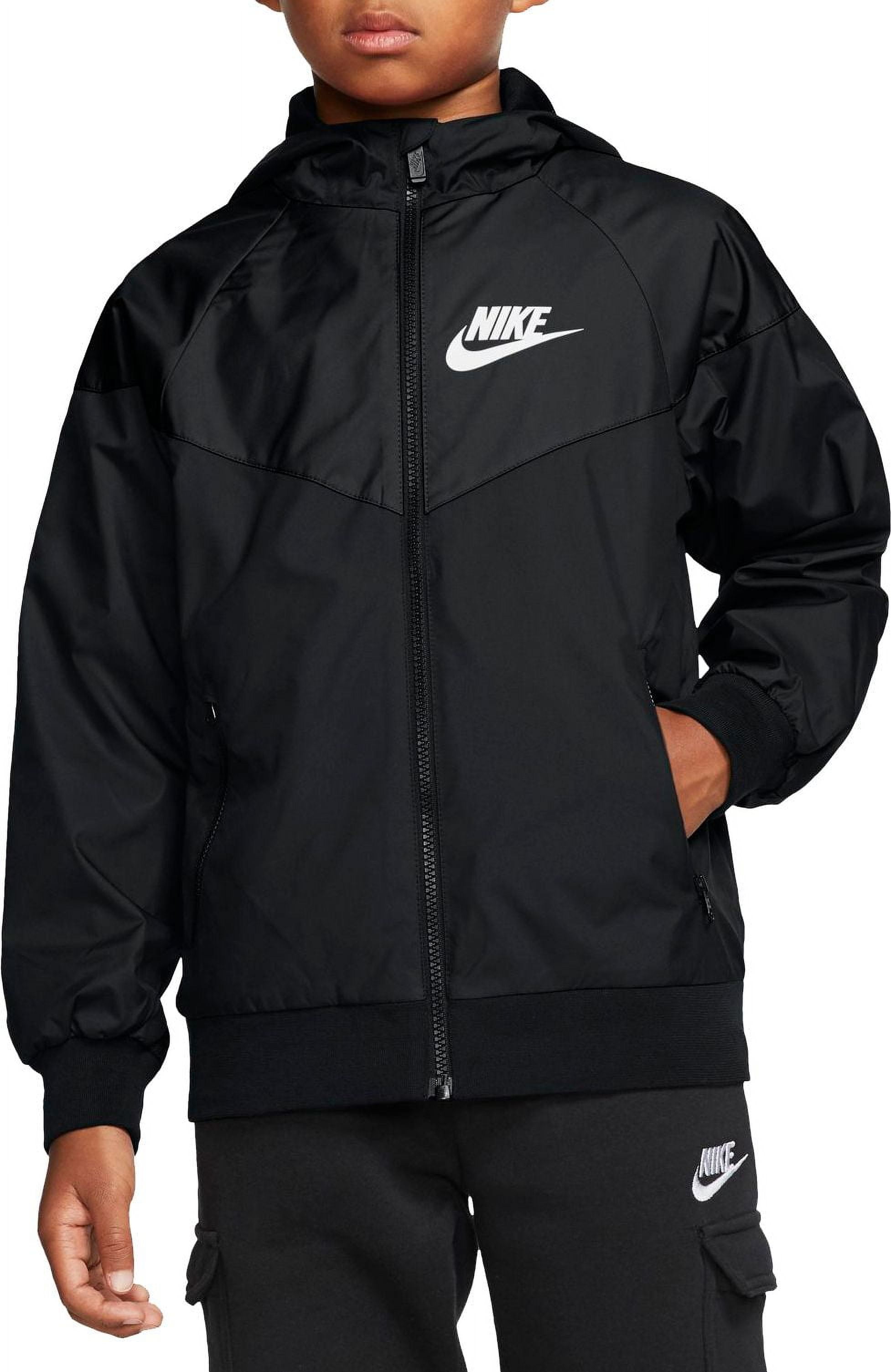 大人気新作 Nike Boys' Windrunner Jacket (White/Black/Wolfgrey/Wht, XL ジャケット・アウター