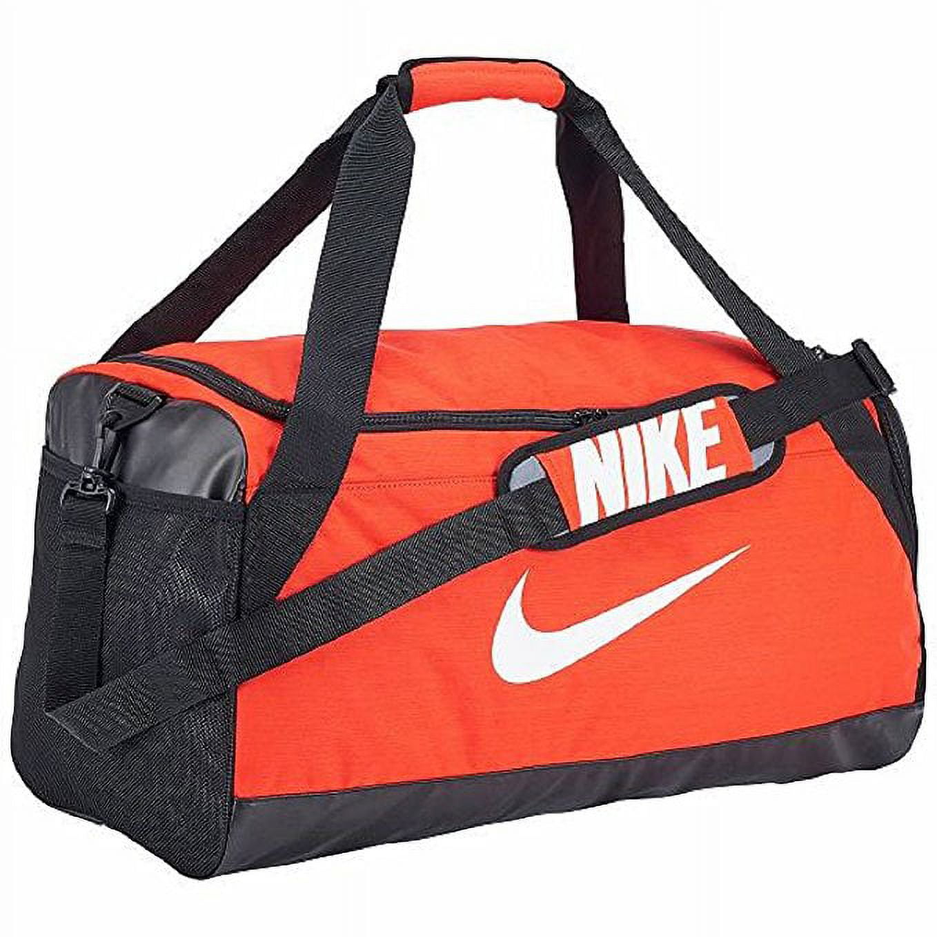 Nike Brasilia 6 Duffel Bag Orange/Black/White -