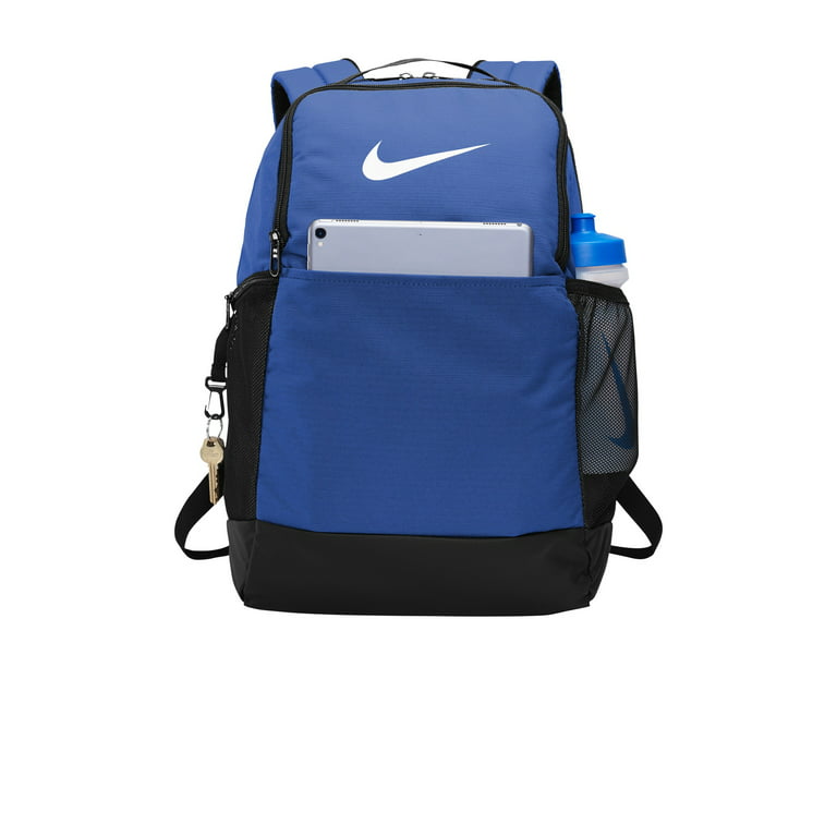 Nike Brasilia Medium Training Backpack, Nike Backpack for Women and Men  with Secure Storage & Water Resistant Coating, Game Royal/Black/White