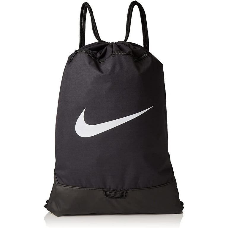 cache belangrijk banner Nike Brasilia Training Gymsack, Drawstring Backpack with Zipper Pocket and  Reinforced Bottom, Black/Black/White - Walmart.com