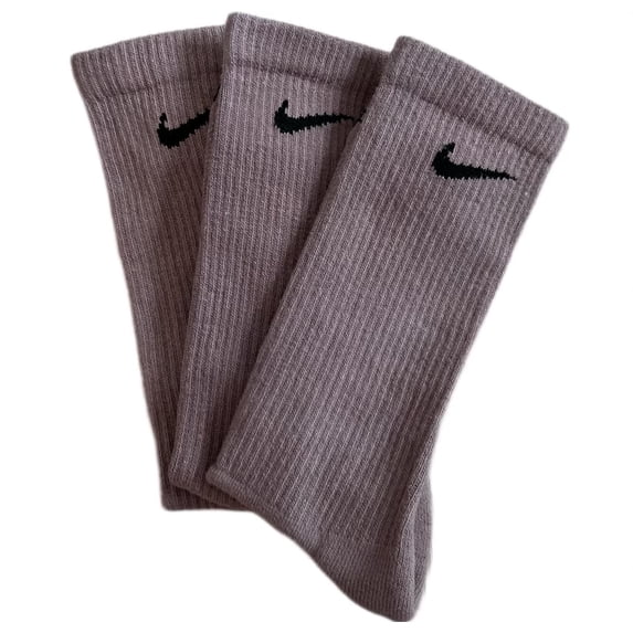 Nike Brown Pack Crew Socks Dri Fit, Unisex, 3 - Pack