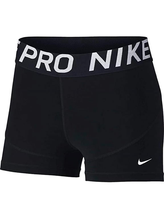 CZ6493-010-M Nike PRO Womens Shorts Black SIZE MEDIUM 3' INSEAM TIGHT FIT SPANDEX