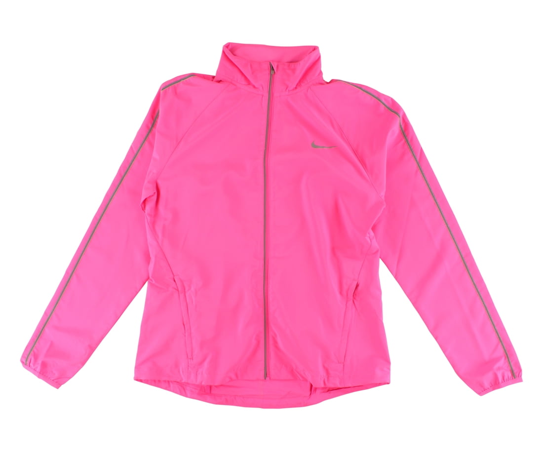 Nike pink track jacket discount