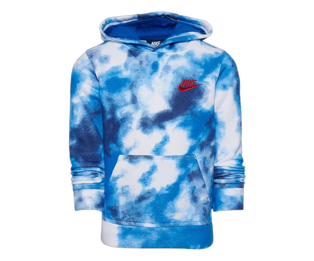 nike hoodie red blue