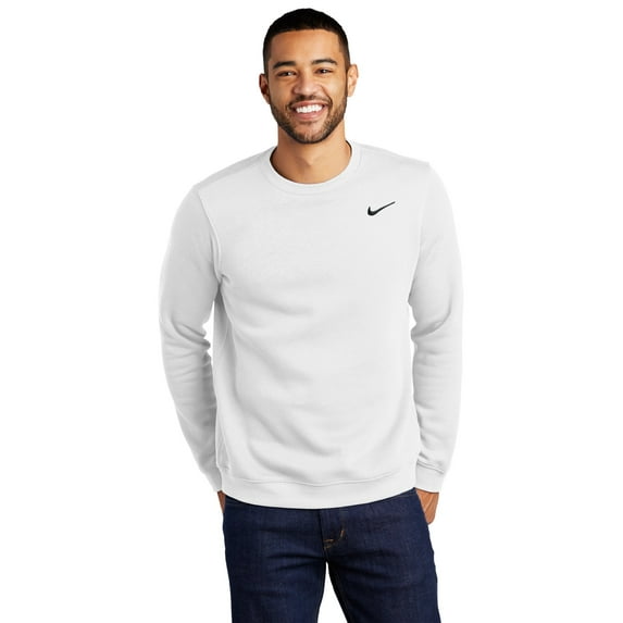 Nike Club Fleece Crew - CJ1614 - White - 4XL