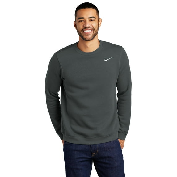 Nike Club Fleece Crew Men's Sweatshirt Crewneck Anthracite, XX-Large