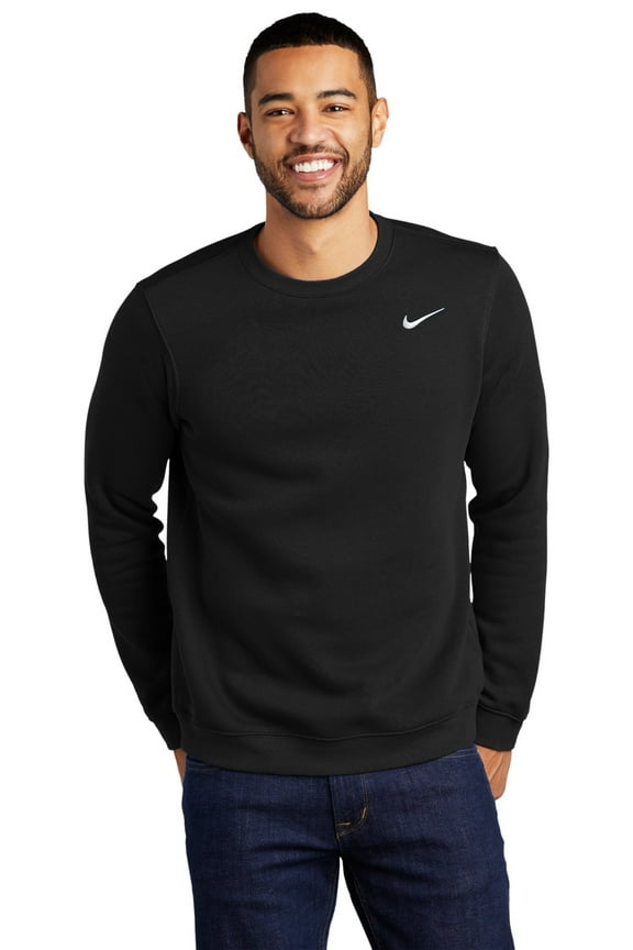 Club Fleece Crew Men's Sweatshirt Crewneck Black, XX-Large
