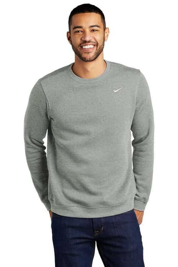 Club Fleece Crew Men's Sweatshirt Crewneck Dark Grey Heather, Small