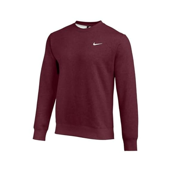 Nike Club Fleece Crew Men's Sweatshirt Crewneck (Dark Maroon, X-Large)