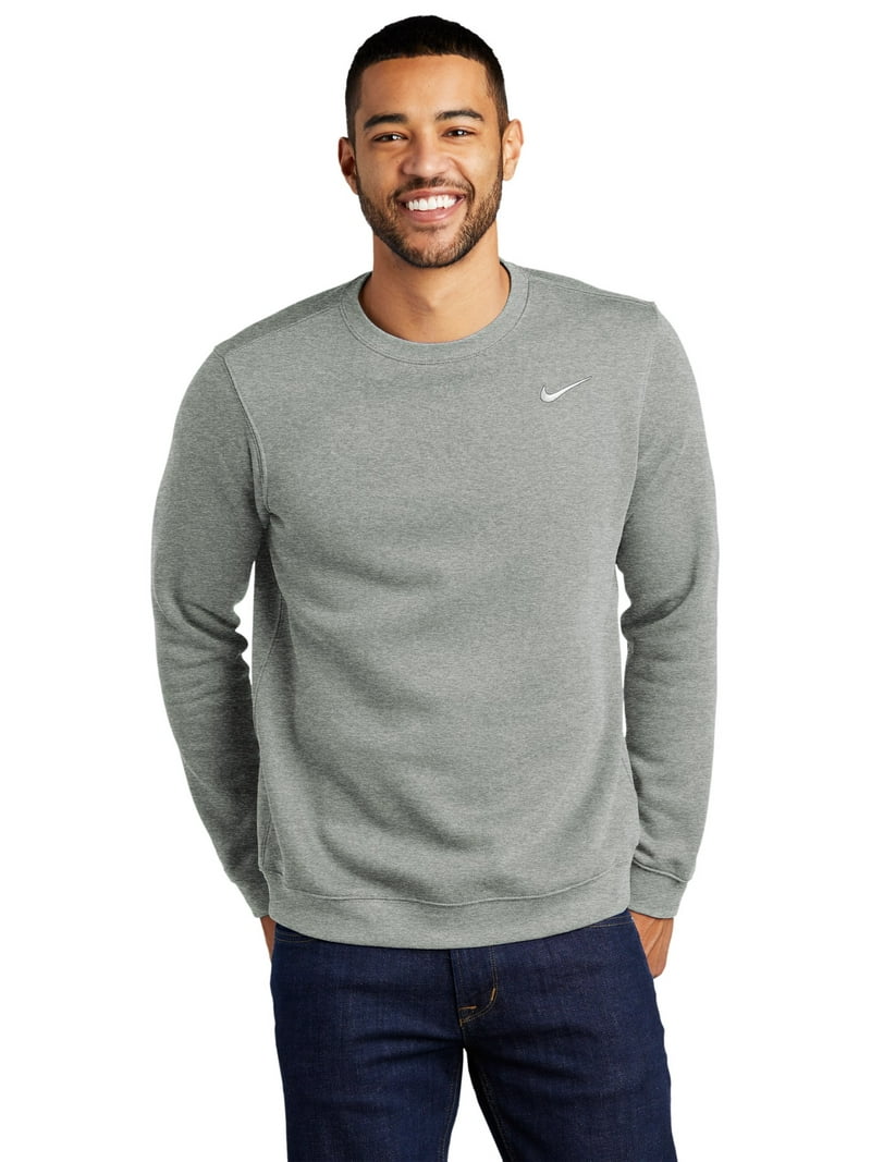 Nike Club Fleece Crew Men's Sweatshirt Crewneck Heather Grey, XX