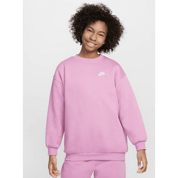 Nike Club Fleece Girls Crew Neck Sweatshirt X-Large