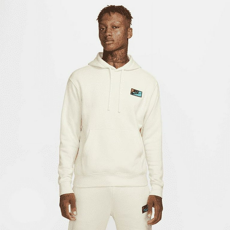 Nike Club Fleece Men s Patch Pullover Hoodie Color Coconut Milk Coconut Milk Size 2XL Tall Walmart
