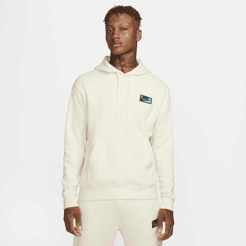 Nike Club Fleece Men s Patch Pullover Hoodie Color Coconut Milk Coconut Milk Size 2XL Walmart