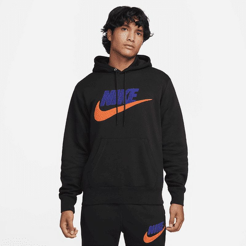 orange and black nike sweater