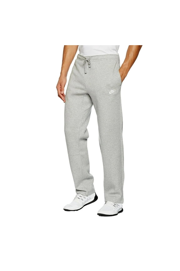 Club Fleece Open Hem Men's Sweatpants Grey-White 804395-063