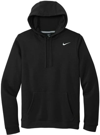 Nike Club Fleece Pullover Longsleeve Men's Hoodie Black/White 804346-010 