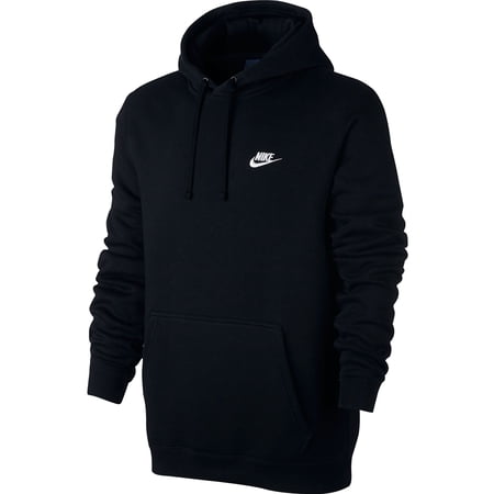 Nike Club Fleece Pullover Longsleeve Men's Hoodie Black/White 804346-010
