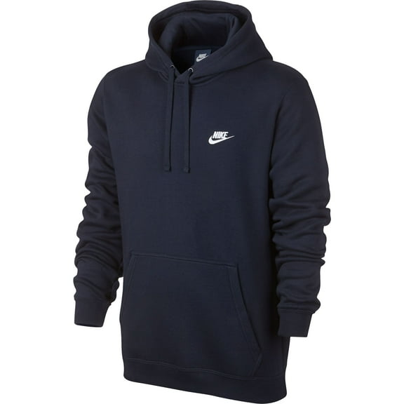 Nike Club Fleece Pullover Longsleeve Men s Hoodie Blue White 804346 451