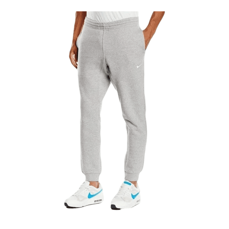 Nike Mens Club Fleece Tapered Cuff Sweatpants Pants Gray UK M