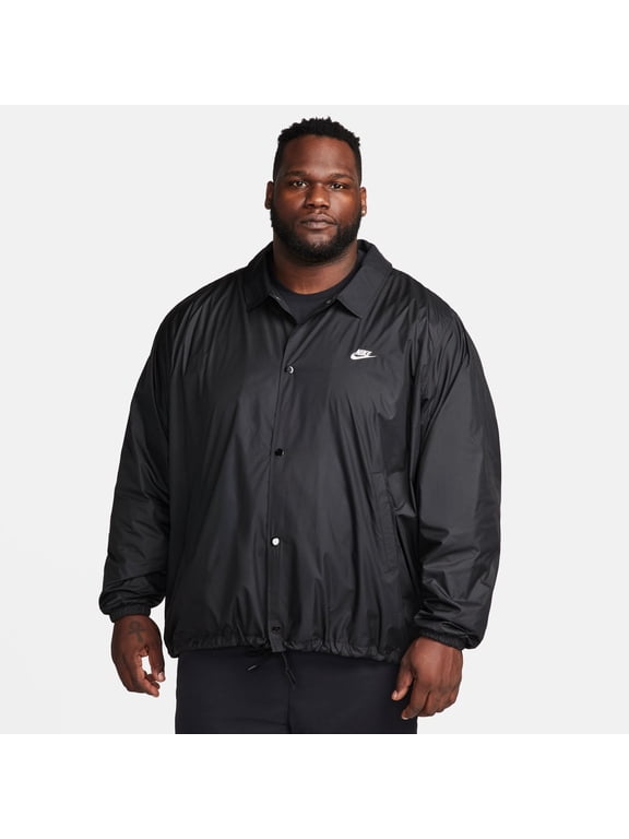 Club Men's Coaches' Jacket Color: Black/White Size: M Tall
