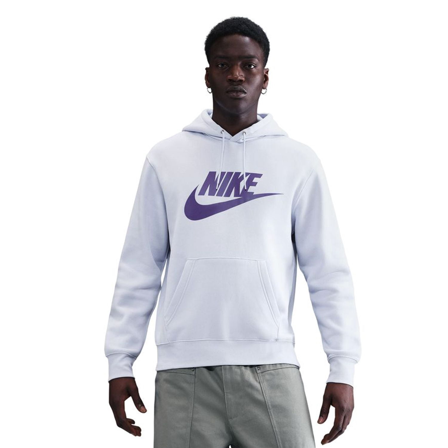 Nike Club Men's Fleece Pullover Hoodie Color: Ghost Size: L