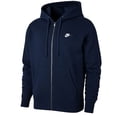 thumbnail image 1 of Nike Club Men's Full-Zip Fleece Hoodie, Obsidian - Large, 1 of 1