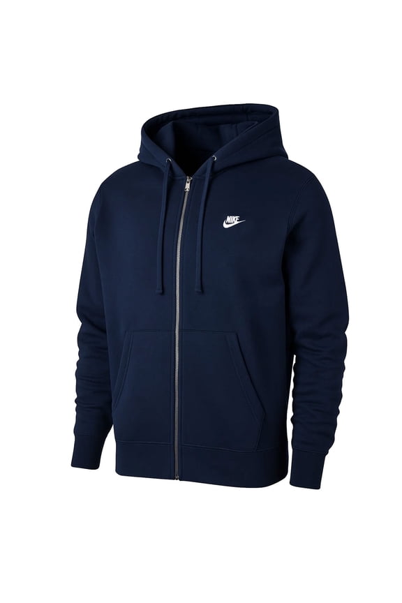 Club Men's Full-Zip Fleece Hoodie, Obsidian - X-Large