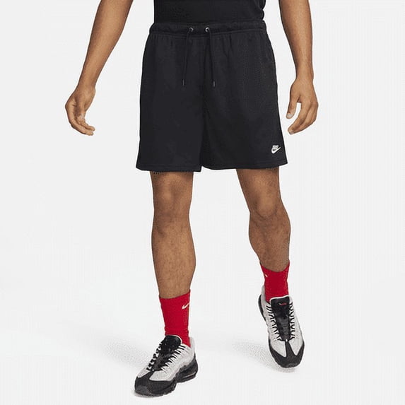 Nike Club Men's Mesh Flow Shorts Color: Black/White Size: 3XL