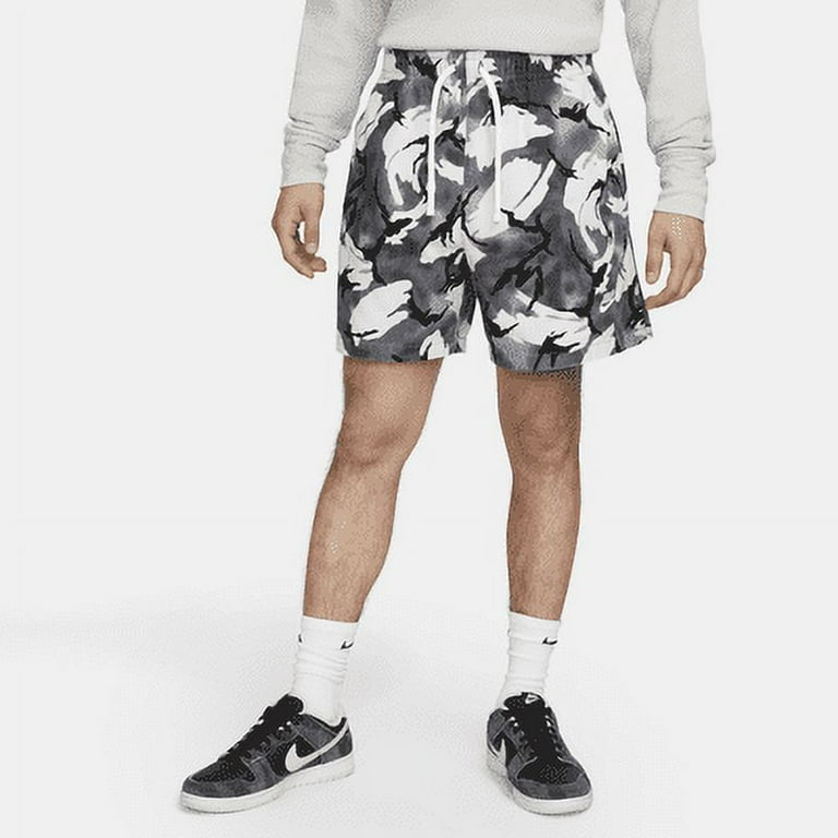 Nike Club Men s Woven Flow Shorts Color Cool Grey White Size L Walmart