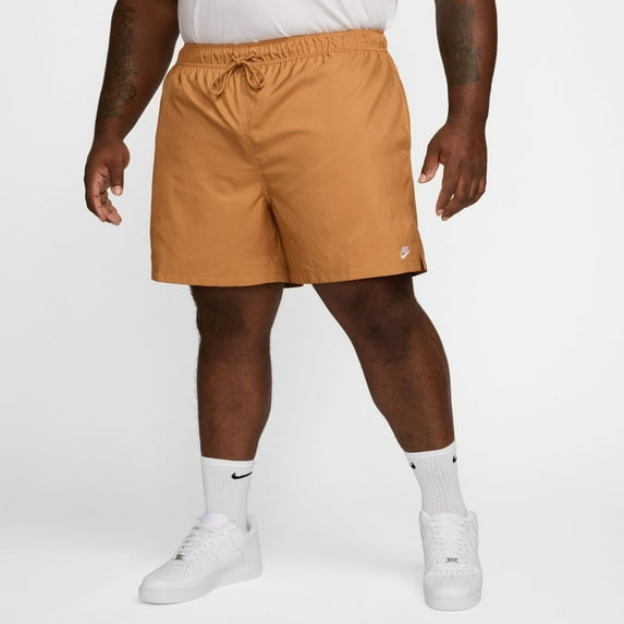 Nike Club Men's Woven Flow Shorts Color: Flax/White Size: L