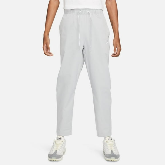 Nike Club Men's Woven Tapered Leg Pants Color: Light Smoke Grey/White Size: M