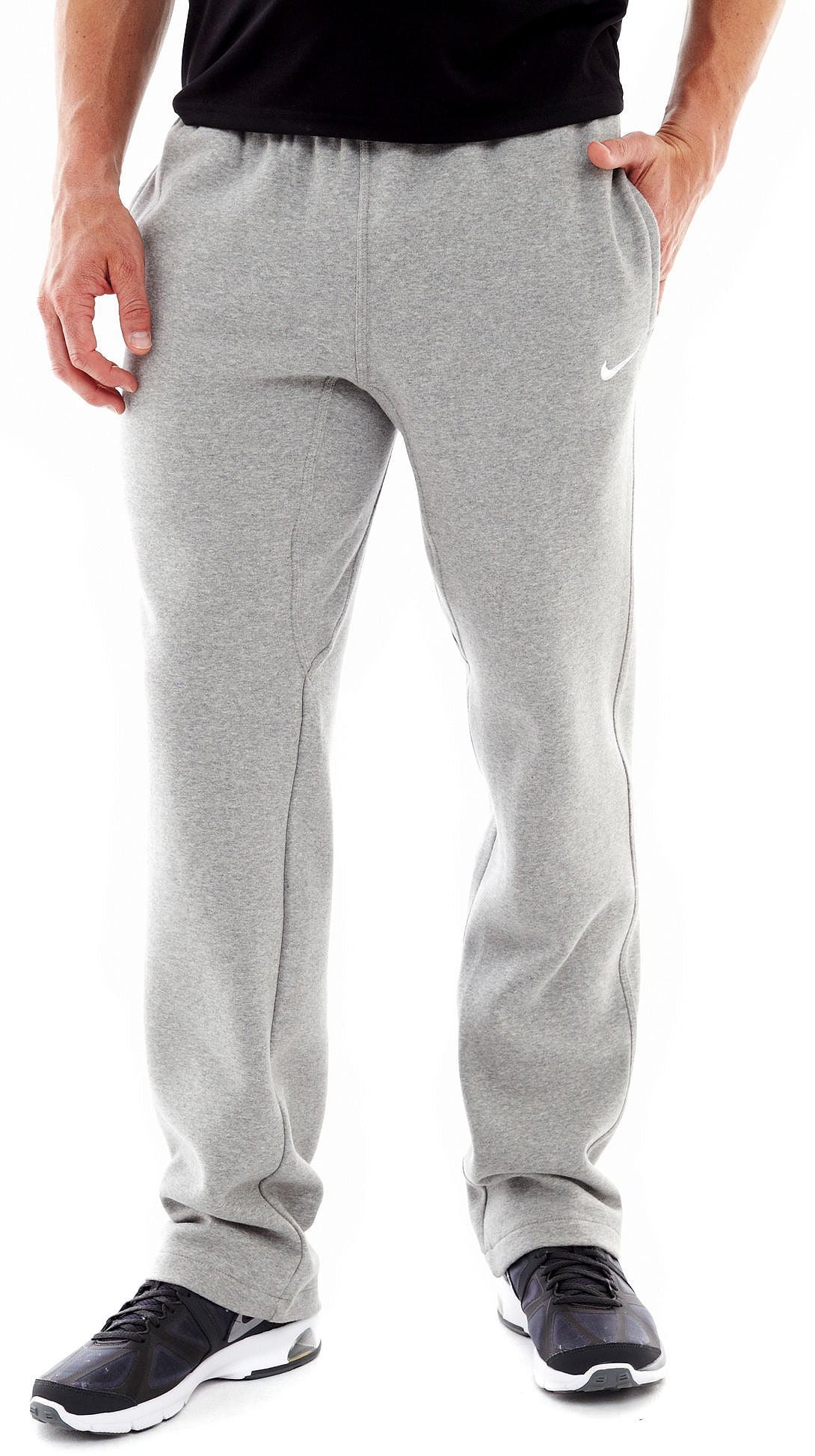 Nike Club Swoosh Men s Fleece Sweatpants Pants Classic Fit Walmart