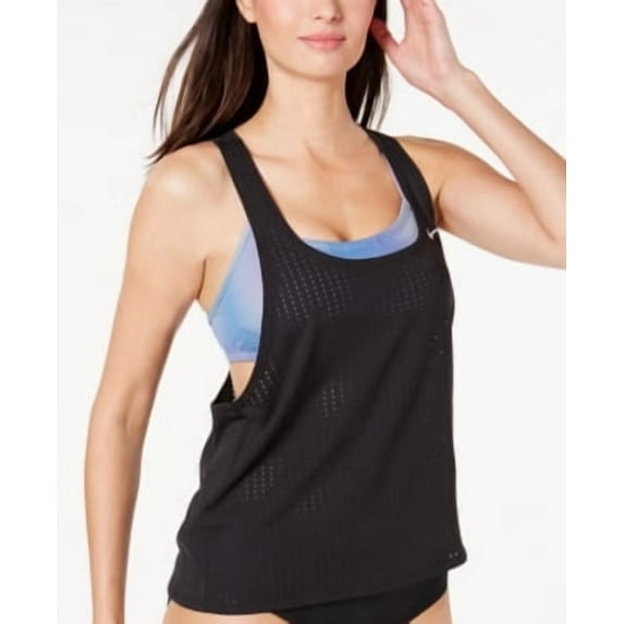 Nike Color Fade Mesh Layered Tankini Top Women's Swimsuit XS