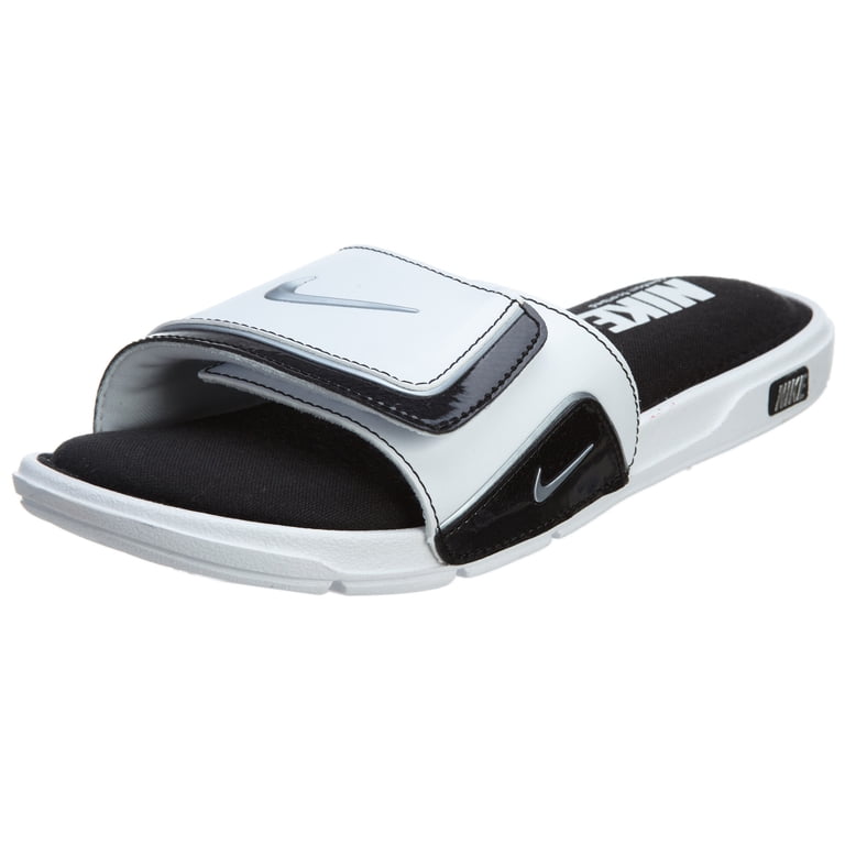Nike Black and White Adjustable Athletic Sandals Men US 15 Amazon.com | Nike Victori One Mix Mens Shoes Size 6, Color  main image 4