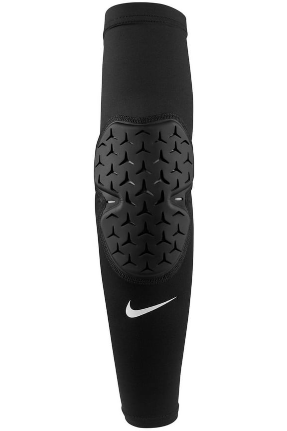 Contact Support Football Elbow Sleeve (Black/Black/White, L/XL)