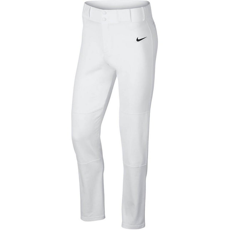Men s Nike Core Baseball Pants White Black Walmart